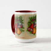 Frohe Weihnachtsglocken-Tasse Tasse (Vorderseite Links)