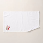 Frohe Weihnachtsglocken White Badhandtuch Set (Handtuch)
