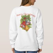 Frohe Weihnachtsglocken Womens Sweatshirt (Rückseite)
