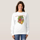 Frohe Weihnachtsglocken Womens Sweatshirt (Vorne ganz)