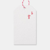 Frohe Weihnachtsgnome Geschenkanhänger (Rückseite)