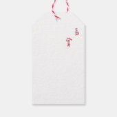 Frohe Weihnachtsgnome Geschenkanhänger (Rückseite)