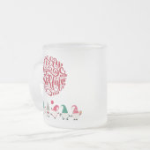 Frohe Weihnachtsgnome Mattglastasse (Vorderseite Links)