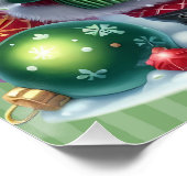 Frohe Weihnachtsgnome Poster (Ecke)