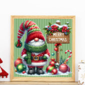 Frohe Weihnachtsgnome Poster