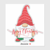 Frohe Weihnachtsgnome Sticker (Blatt)