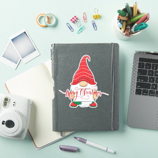 Frohe Weihnachtsgnome Sticker (iPad Hülle)