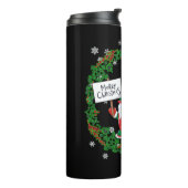 Frohe Weihnachtsgnome Thermosbecher (Nach links gedreht)
