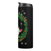 Frohe Weihnachtsgnome Thermosbecher (Nach rechts gedreht)
