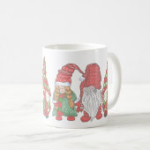 Frohe Weihnachtsgnomen für Weihnachtsgeschenke Kaffeetasse (VorderseiteRechts)