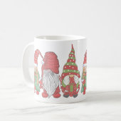 Frohe Weihnachtsgnomen für Weihnachtsgeschenke Kaffeetasse (Vorderseite Links)