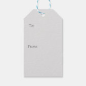 Frohe Weihnachtsgnomen Rot, Rustikal, Kariert, Tre Geschenkanhänger (Rückseite)