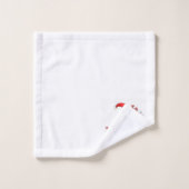 Frohe Weihnachtsgnomes Badhandtuch Set (Waschlappen)