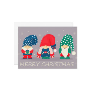Frohe Weihnachtsgnomes Feiertagskarte