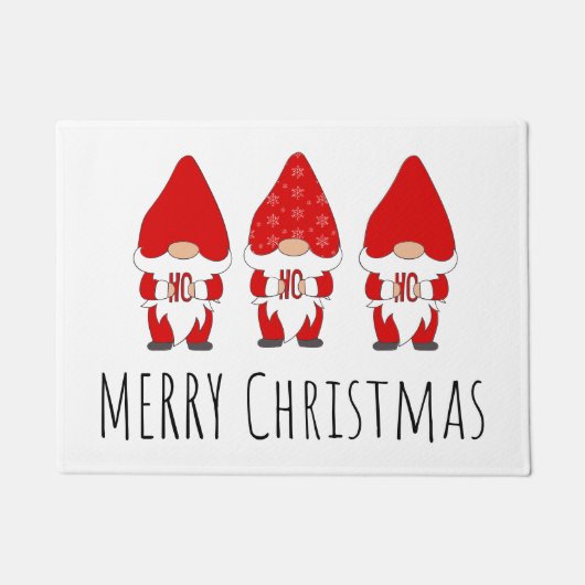 Frohe Weihnachtsgnomes Fußmatte (Vorderseite)