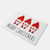 Frohe Weihnachtsgnomes Fußmatte (Schrägansicht)