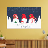 Frohe Weihnachtsgnomes Leinwanddruck (Insitu (Wohnzimmer))