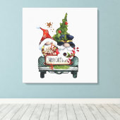 Frohe Weihnachtsgnomes Leinwanddruck (Insitu (Holzboden))