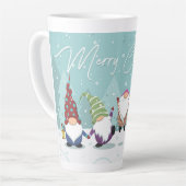 Frohe Weihnachtsgnomes Milchtasse (Linke Ecke)