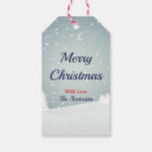 Frohe Weihnachtsgnomes Personalisiert Geschenkanhänger (Rückseite)