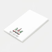 Frohe Weihnachtsgnomes Post-it Klebezettel (angewinkelt)