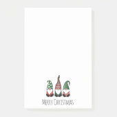 Frohe Weihnachtsgnomes Post-it Klebezettel (Vorderseite)