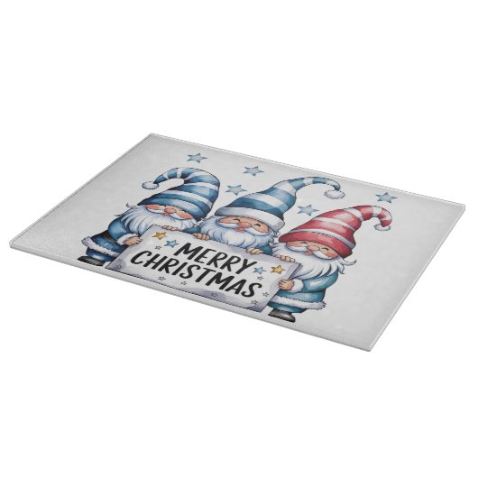 Frohe Weihnachtsgnomes Schneidebrett (Ecke)