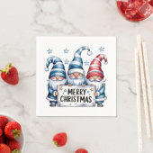 Frohe Weihnachtsgnomes Serviette (Beispiel)