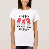 Frohe Weihnachtsgnomes T-Shirt (Vorderseite)