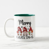 Frohe Weihnachtsgnomies Weihnachtsgnomes Zweifarbige Tasse (Links)