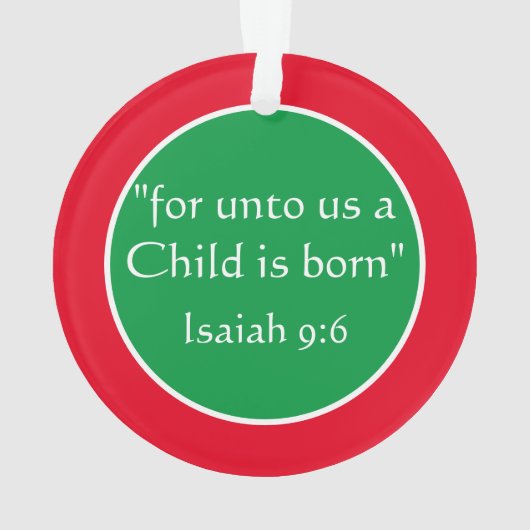 Frohe Weihnachtsgodchild personalisierte Ornamente (Rückseite)