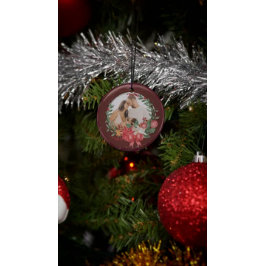 Frohe Weihnachtsgolden für Vater Ornament Karte