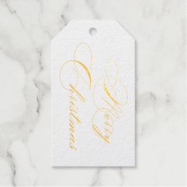 Frohe Weihnachtsgolden Geschenkanhänger