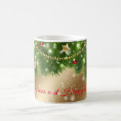 Frohe Weihnachtsgolden Kaffeetasse (Mittel)