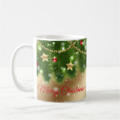 Frohe Weihnachtsgolden Kaffeetasse (Links)