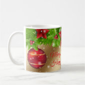 Frohe Weihnachtsgolden Kaffeetasse (Links)
