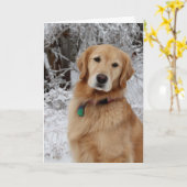 Frohe Weihnachtsgolden Karte (Gelbe Blume)