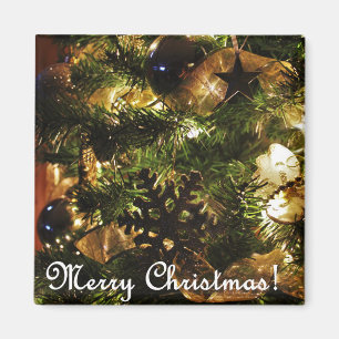 Frohe Weihnachtsgolden Magnet
