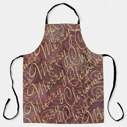 Frohe Weihnachtsgolden Schürze (Vorderseite)