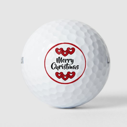 Frohe Weihnachtsgolfbälle von dalDesignNZ Golfball (Vorderseite)