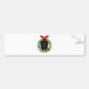 Frohe Weihnachtsgorilla Autoaufkleber