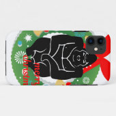 Frohe Weihnachtsgorilla Case-Mate iPhone Hülle (Rückseite (Horizontal))