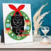 Frohe Weihnachtsgorilla Fotoplatte (Seite)