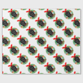 Frohe Weihnachtsgorilla Geschenkpapier (Flach)