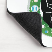 Frohe Weihnachtsgorilla Mousepad (Ecke)