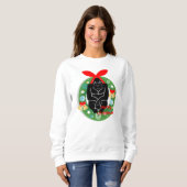 Frohe Weihnachtsgorilla Sweatshirt (Vorne ganz)
