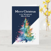 Frohe Weihnachtsgrafik Mama Vater Karte (Gelbe Blume)