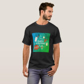 Frohe Weihnachtsgrafik T-Shirt (Vorne ganz)