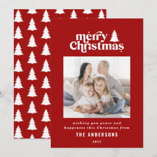 Frohe Weihnachtsgrafik Typografie Foto Holid Feiertagskarte