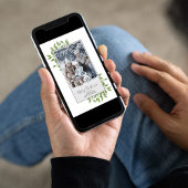 Frohe Weihnachtsgrün Elegant Winter Foliage Feiertagskarte